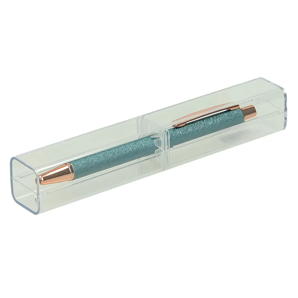 Kemični svinčnik metal moder v etuiju