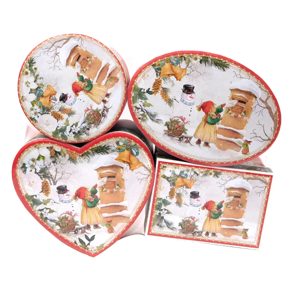 ŠKATLA DARILNA SET XMAS 4/1