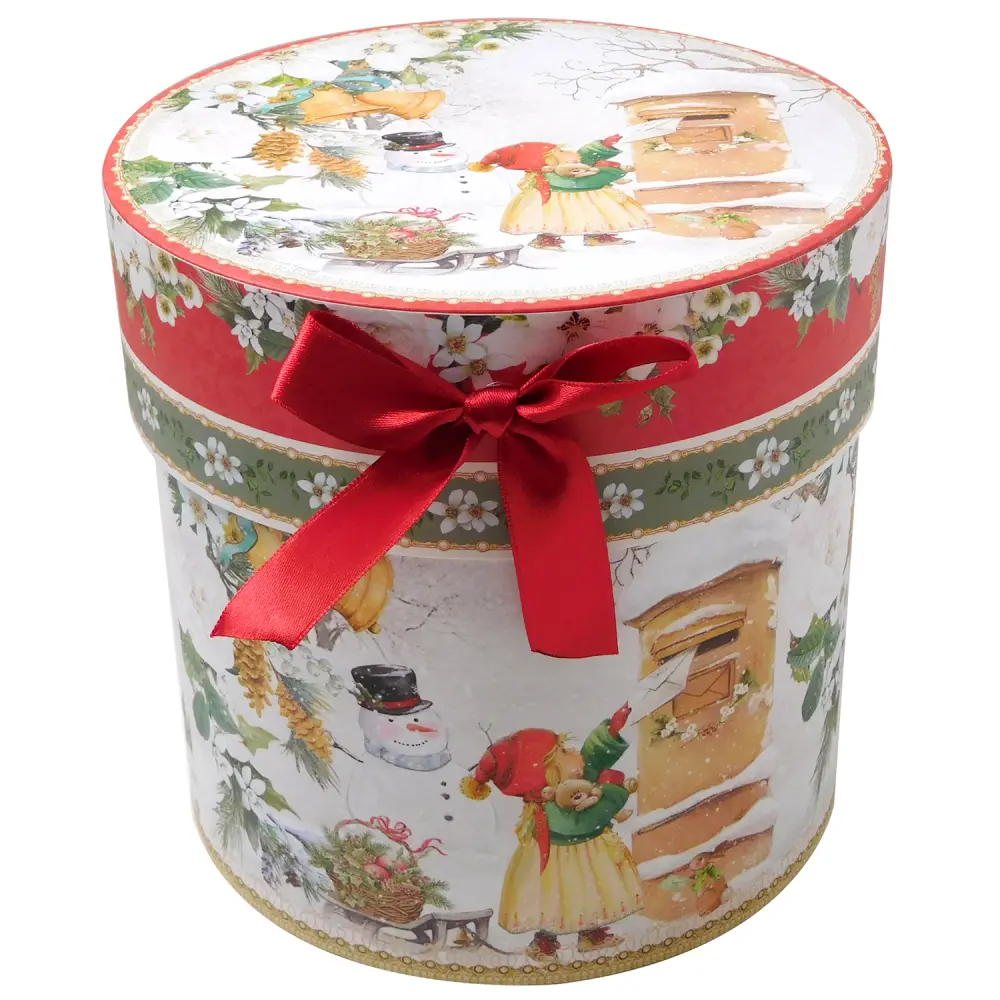 Novoletna darilna škatla ovalna srednja