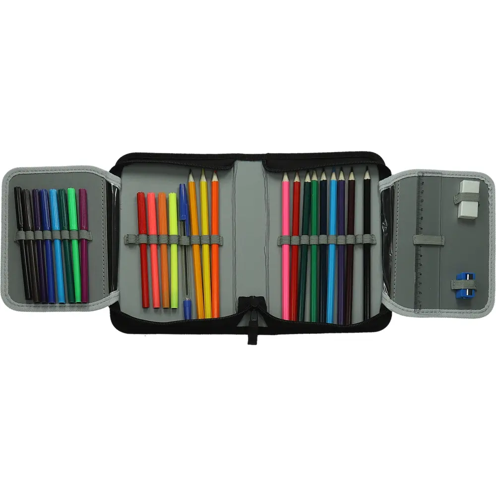 PENCILCASE 1Z 2F FILLED AIM HIGH