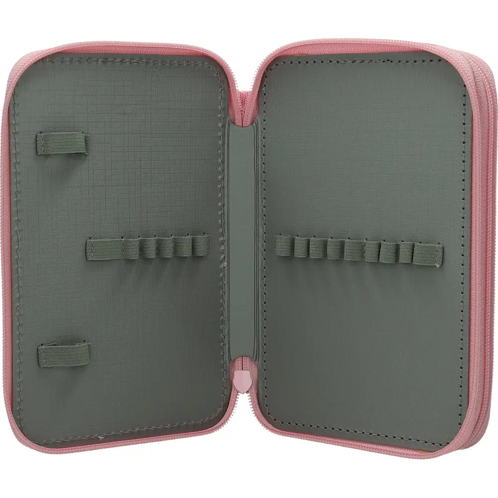 PENCILCASE 2 ZIP EMPTY HORSEGIRL