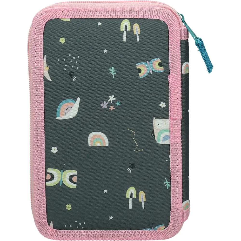 PENCILCASE 2 ZIP EMPTY GARDEN