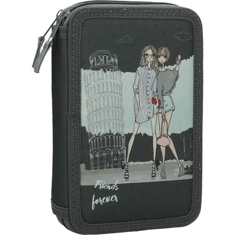 PENCILCASE 2 ZIP FILLED PISA