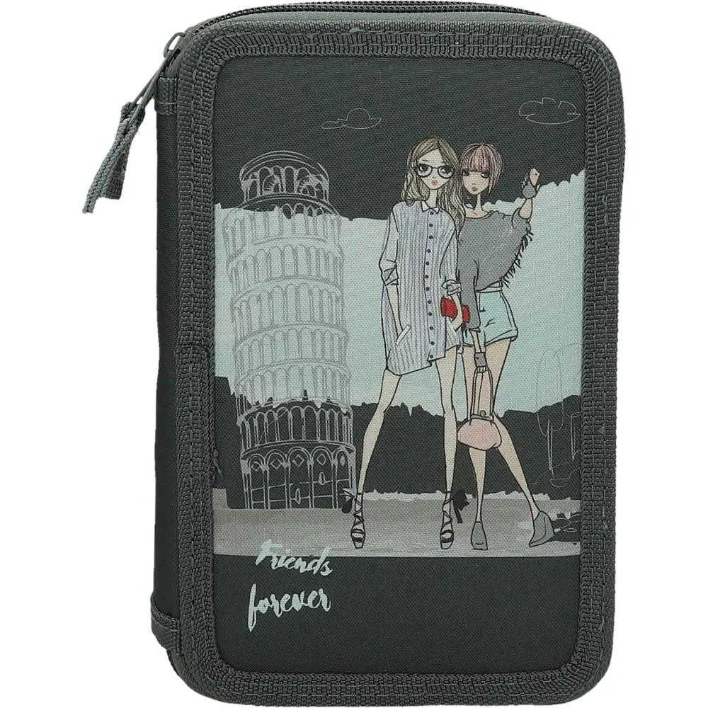 PENCILCASE 2 ZIP EMPTY PISA