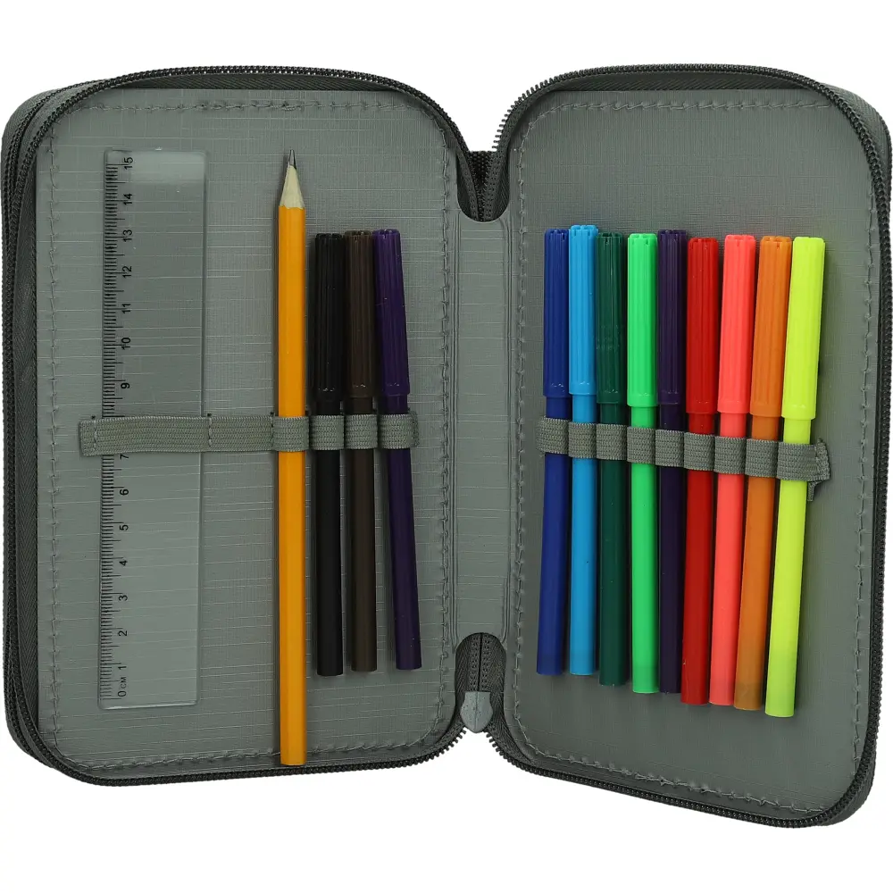 PENCILCASE 2 ZIP EMPTY PISA