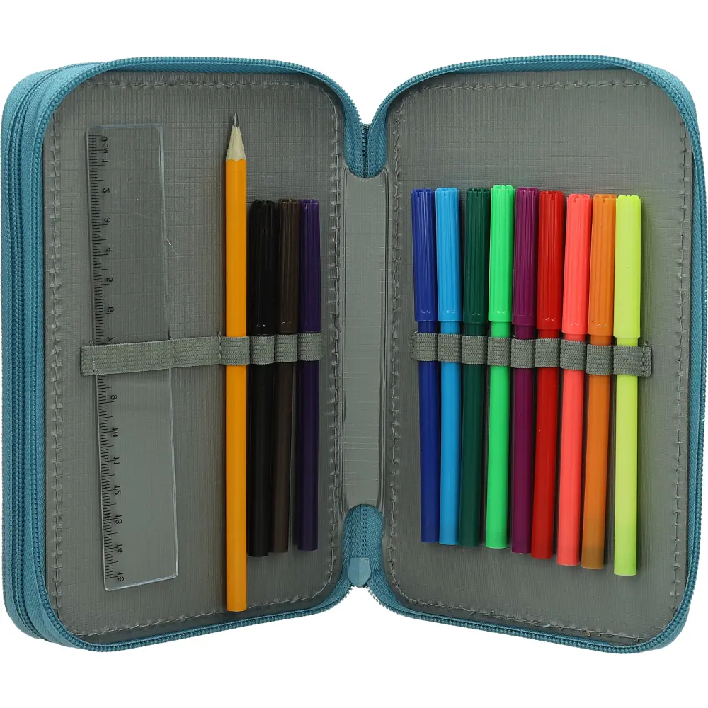 PENCILCASE 2 ZIP FILLED SHOOTER