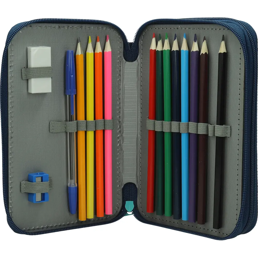 PENCILCASE 2 ZIP EMPTY LEVELS