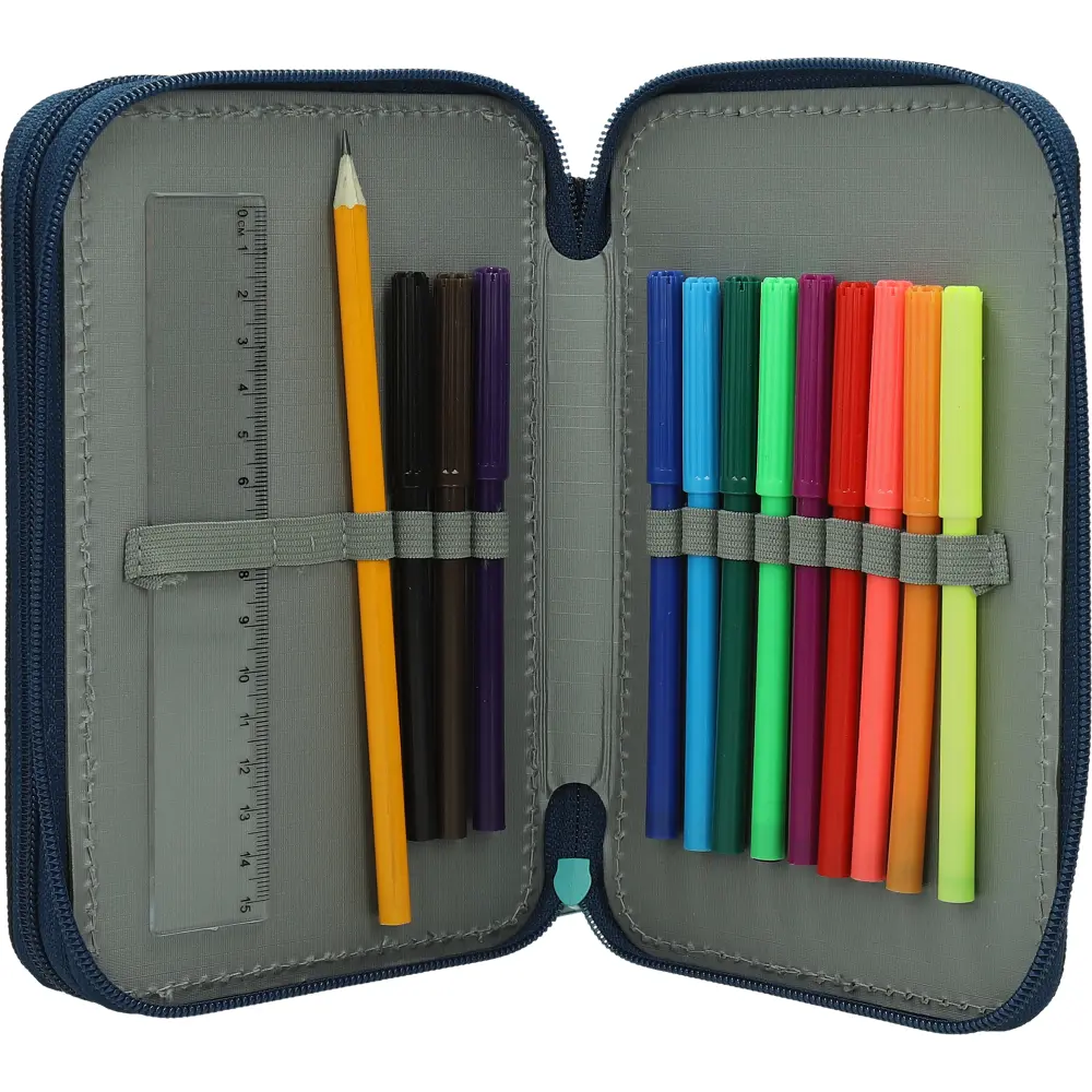 PENCILCASE 2 ZIP EMPTY LEVELS