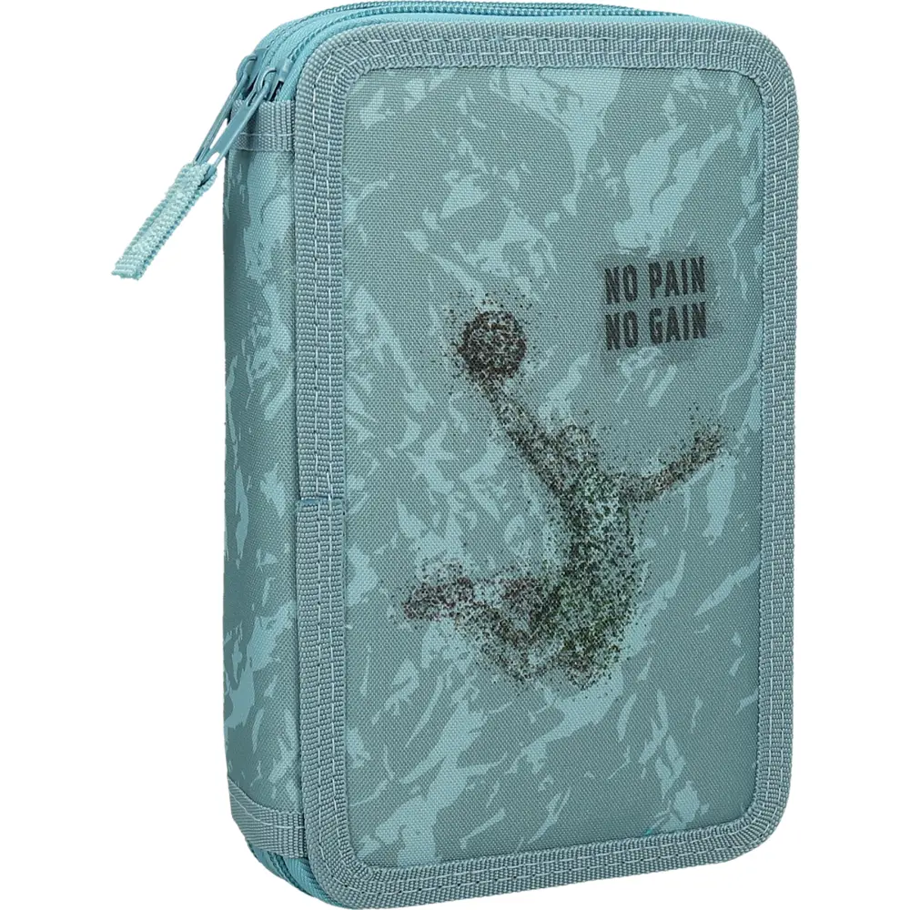 PENCILCASE 2 ZIP FILLED COURT