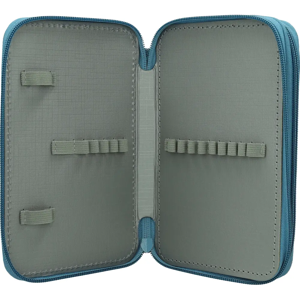 PENCILCASE 2 ZIP FILLED COURT