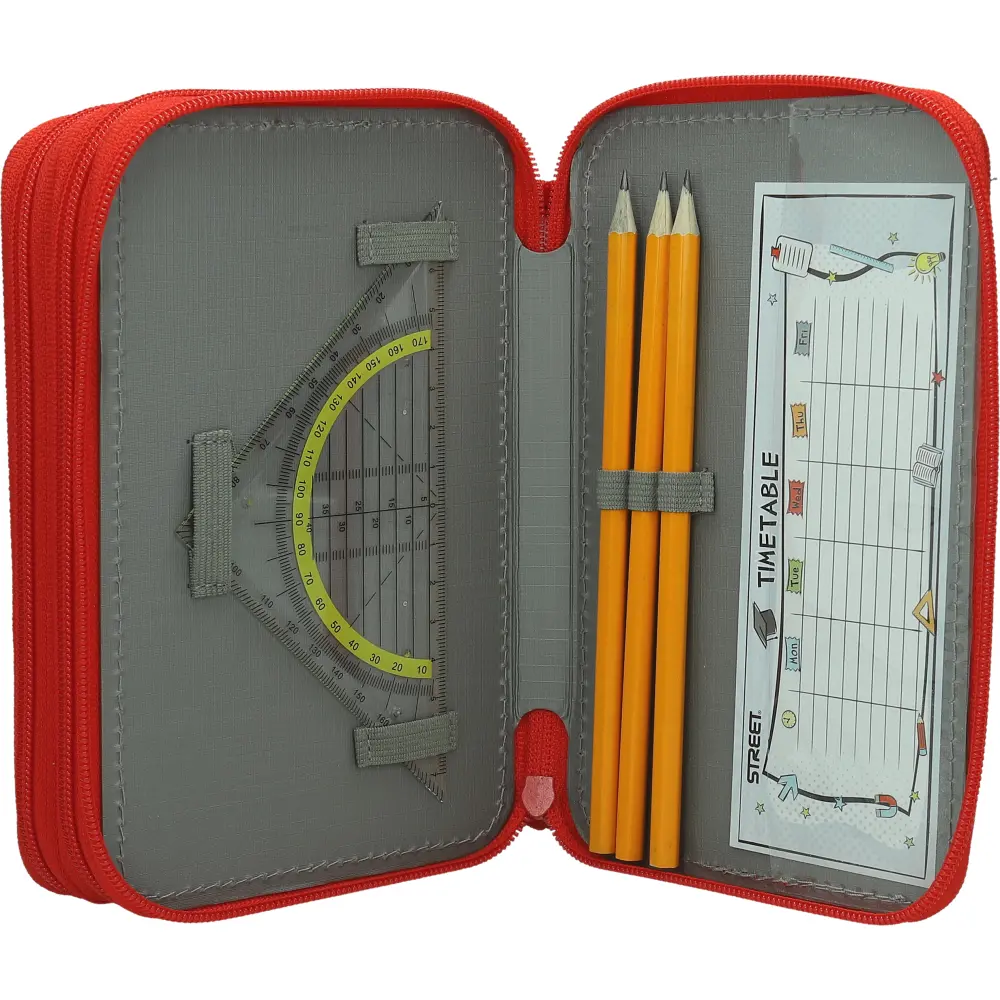 PENCILCASE 3 ZIP EMPTY DELICIOUS