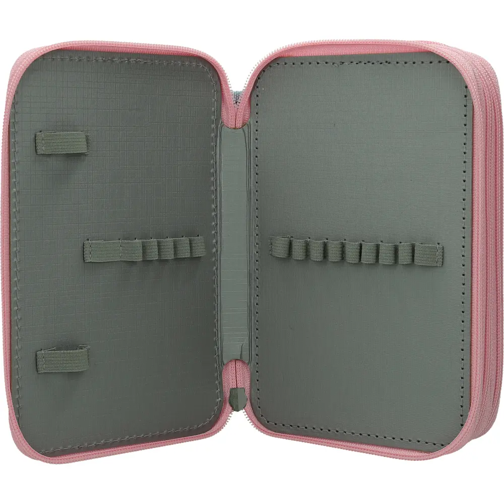 PENCILCASE 3 ZIP FILLED BRIGHT SIDE