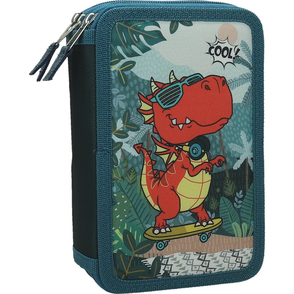 PENCILCASE 3 ZIP EMPTY T-RIDE