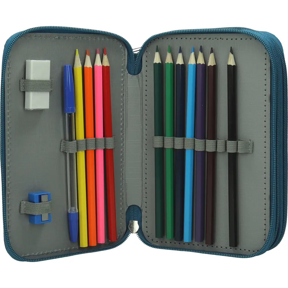 PENCILCASE 3 ZIP EMPTY T-RIDE