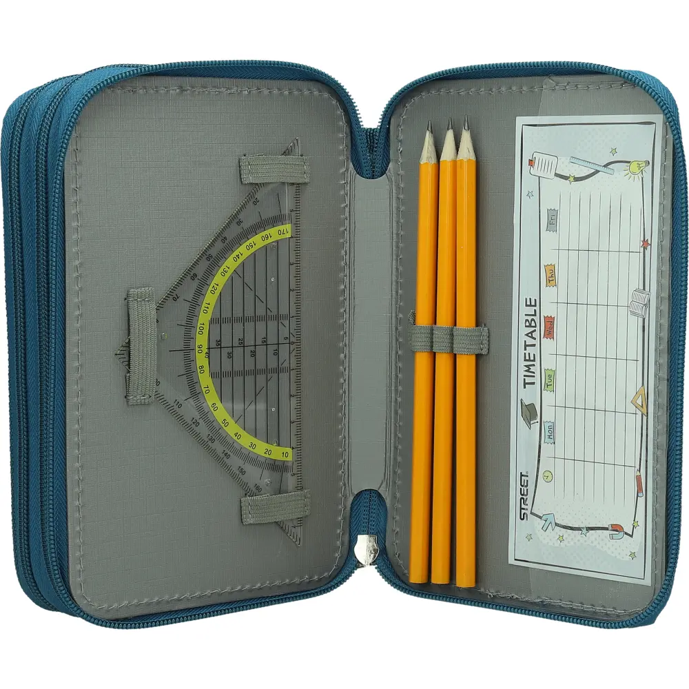 PENCILCASE 3 ZIP EMPTY T-RIDE