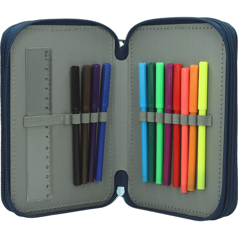 PENCILCASE 3 ZIP EMPTY STRIKER