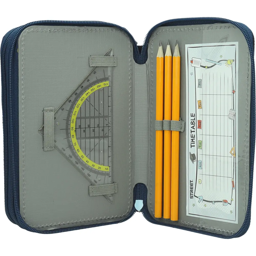 PENCILCASE 3 ZIP EMPTY STRIKER