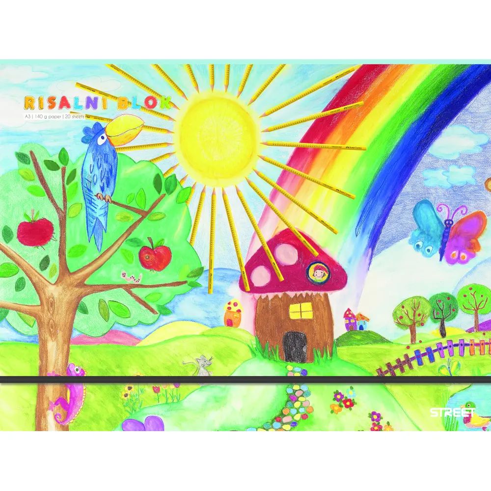 BLOK RIS.TRDI Z ELASTIKO SONCE A3 20L