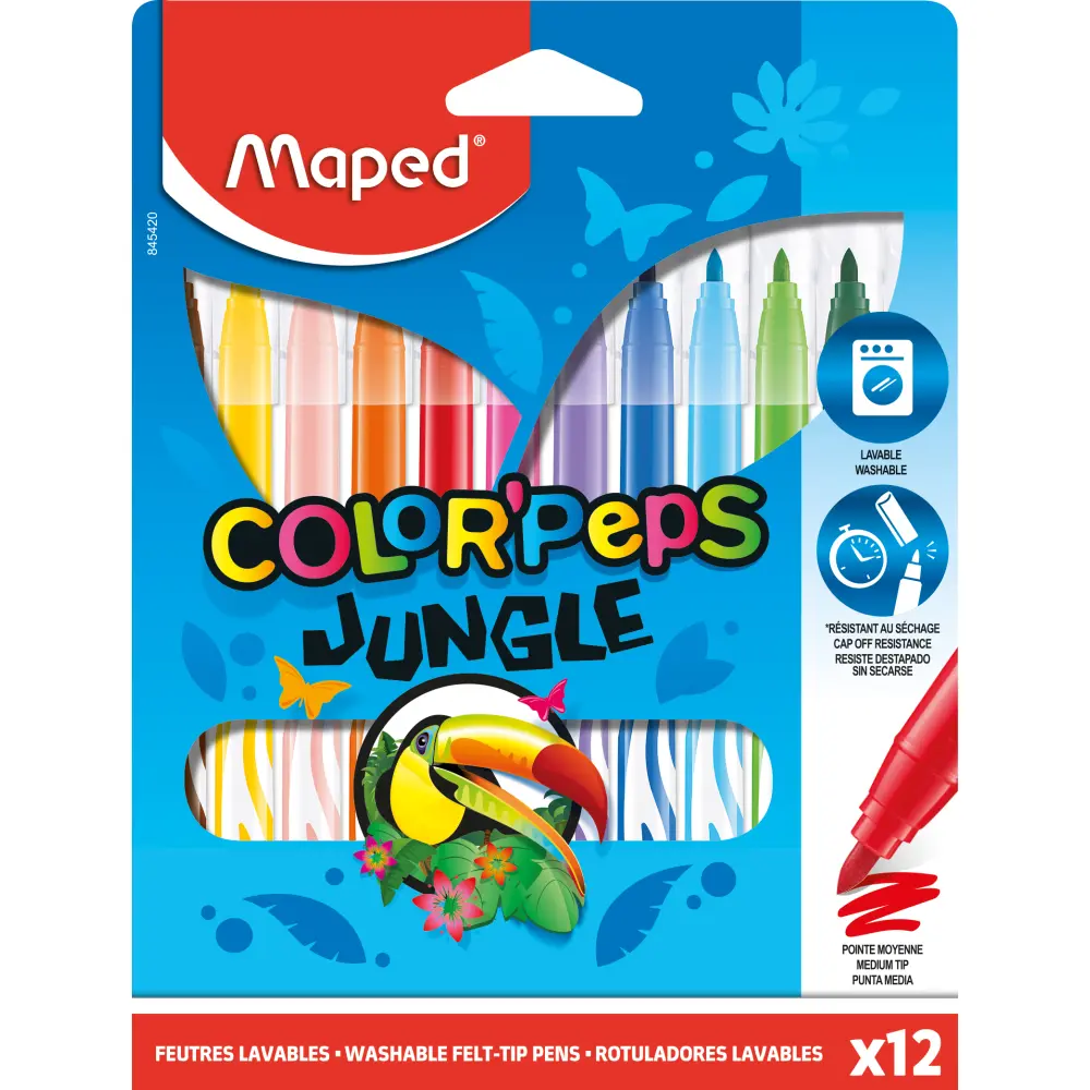 Flomastri MAPED Color'peps Jungle 12/1