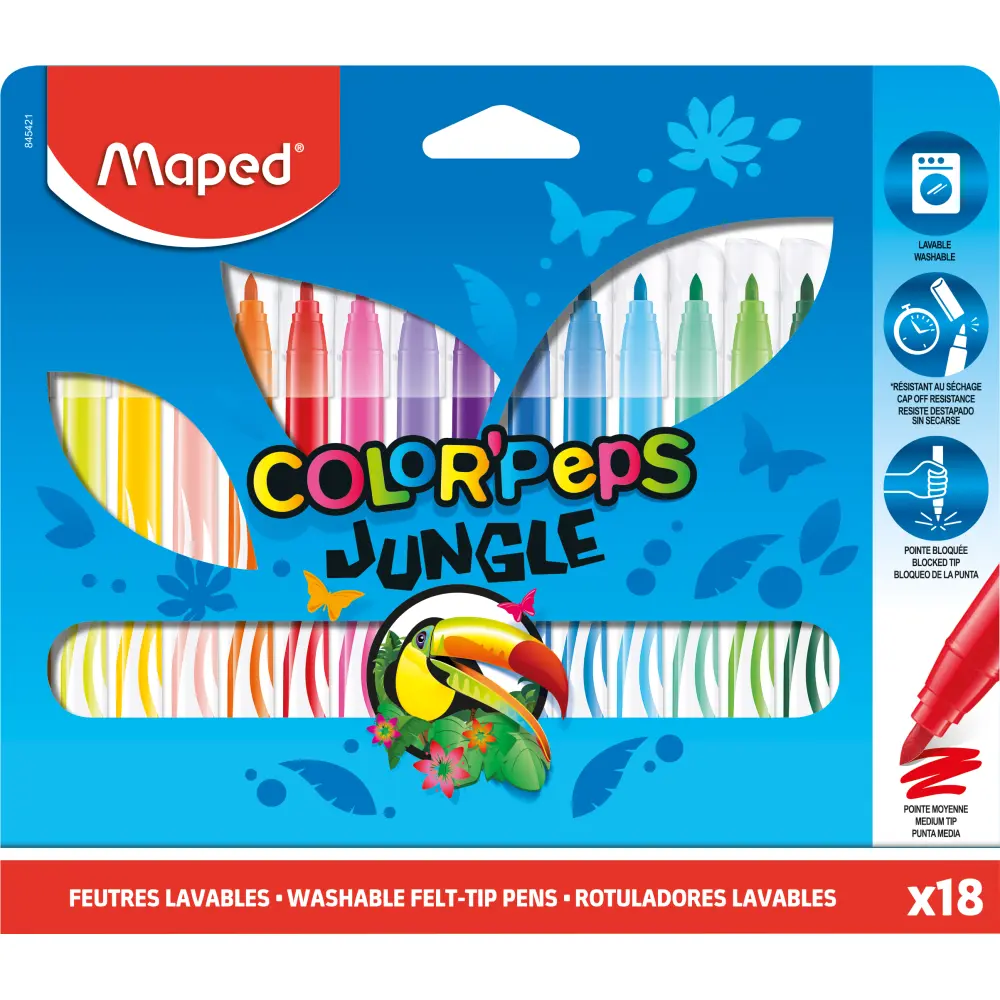 Flomastri MAPED Color'Peps Jungle 18/1