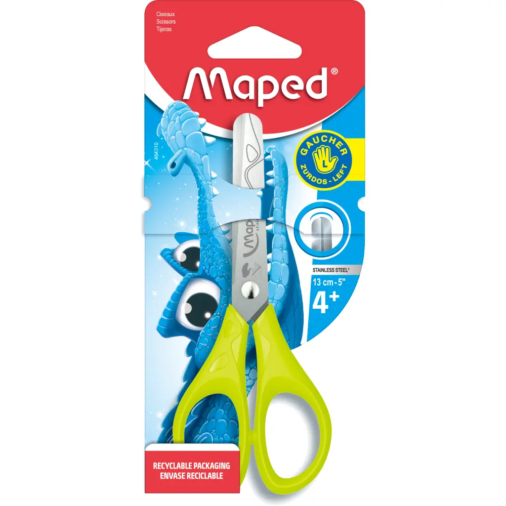 ŠKARJE MAPED ESSENTIALS LEFT 13CM-BLISTE