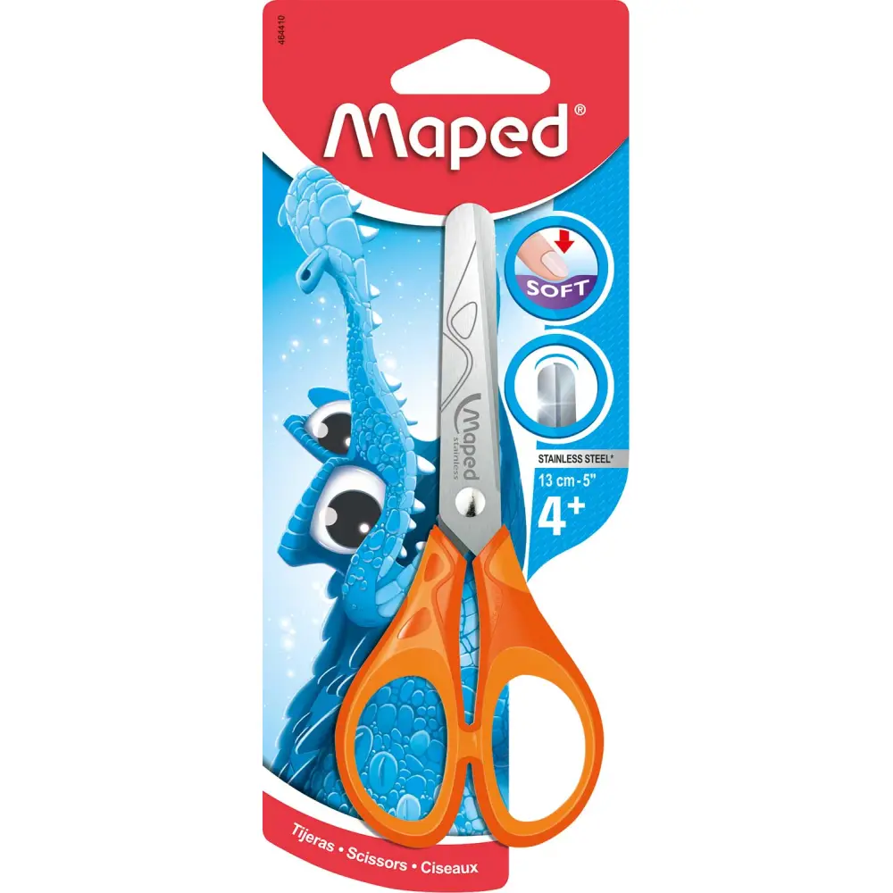 ŠKARJE MAPED ESSENTIALS SOFT 13CM-BLISTE