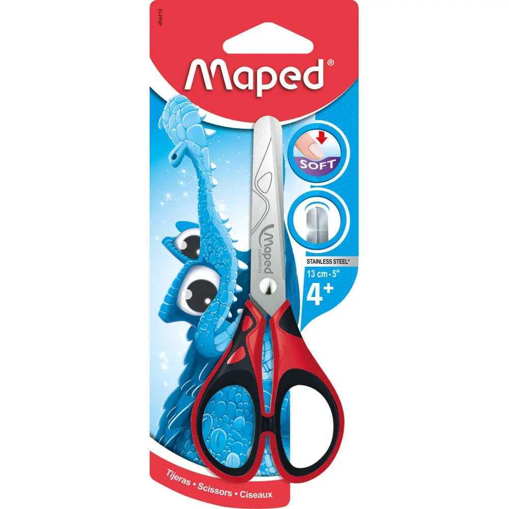 ŠKARJE MAPED ESSENTIALS SOFT 13CM-BLISTE