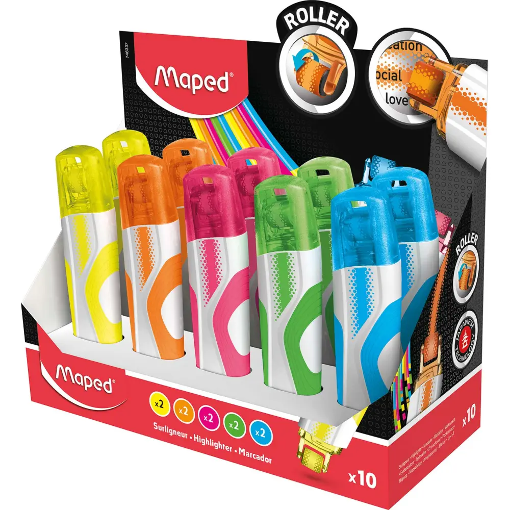 MARKER ROLER MAPED FLUO (10/1 DISPLAY)
