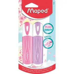 MARKER FLUO MAPED PASTEL 2/1-BLISTER