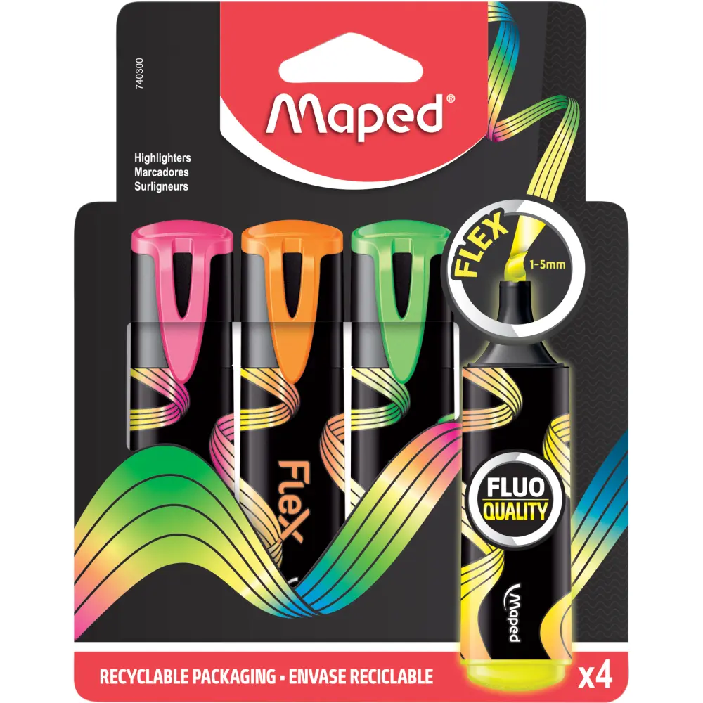 Fluo marker MAPED FLEX 4/1