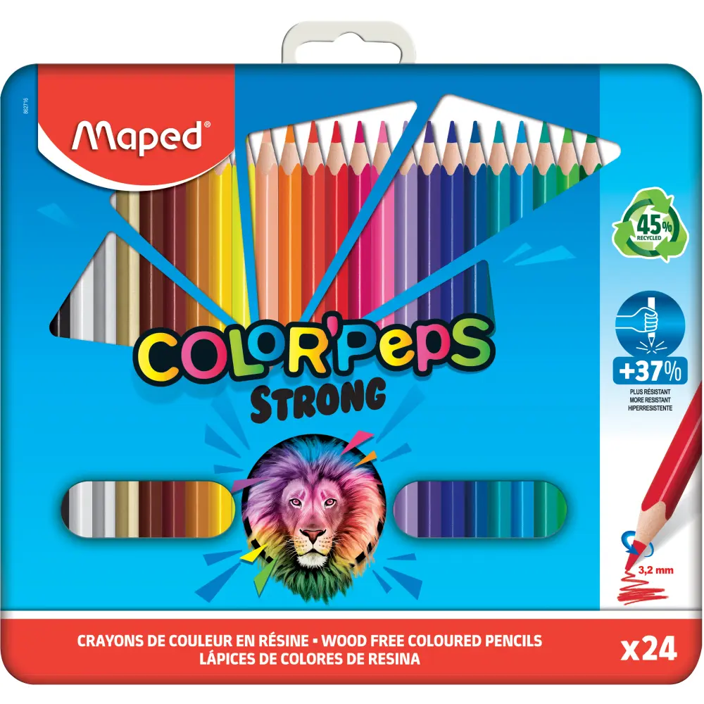 BARV. MAPED STRONG 24/1 KOVINA