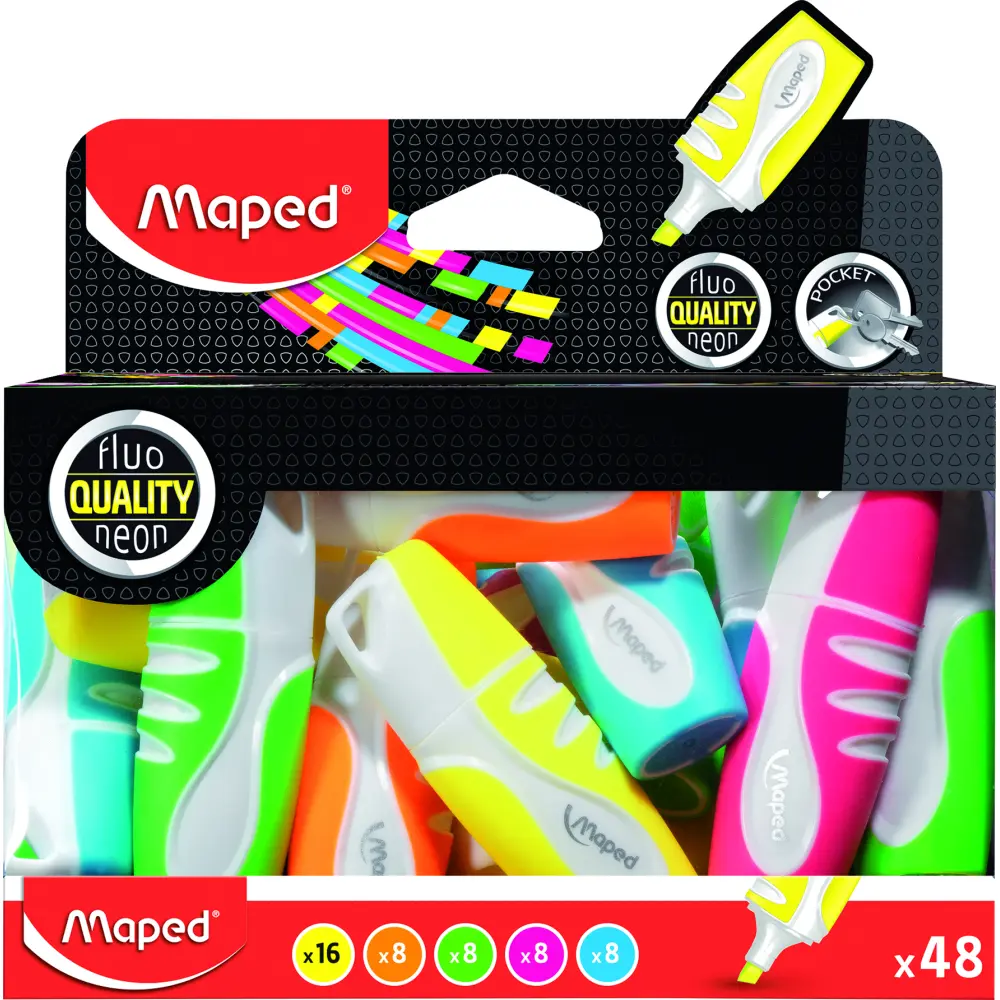 MARKER FLUO MAPED ŽEPNI SORT (48/1 DIS)