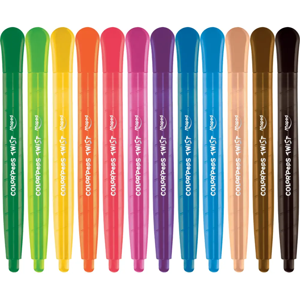 BARV. VOŠČENE MAPED TWISTABLE 12/1