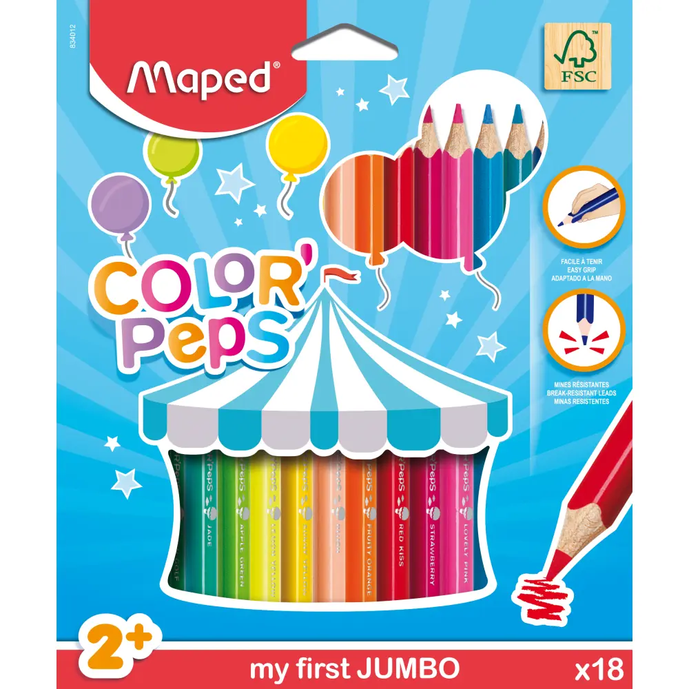 Barvice MAPED Color'Peps Maxi 18/1