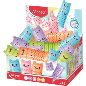 MARKER FLUO MAPED PASTEL MINI 48/1 DISPL