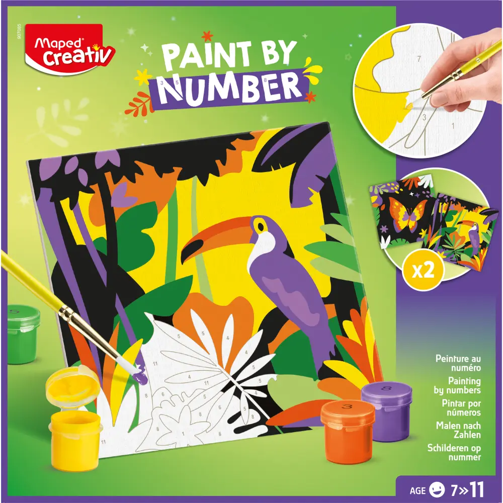 SET KREATIVNI MAPED BARV.PO ŠTEV.PAPIGA