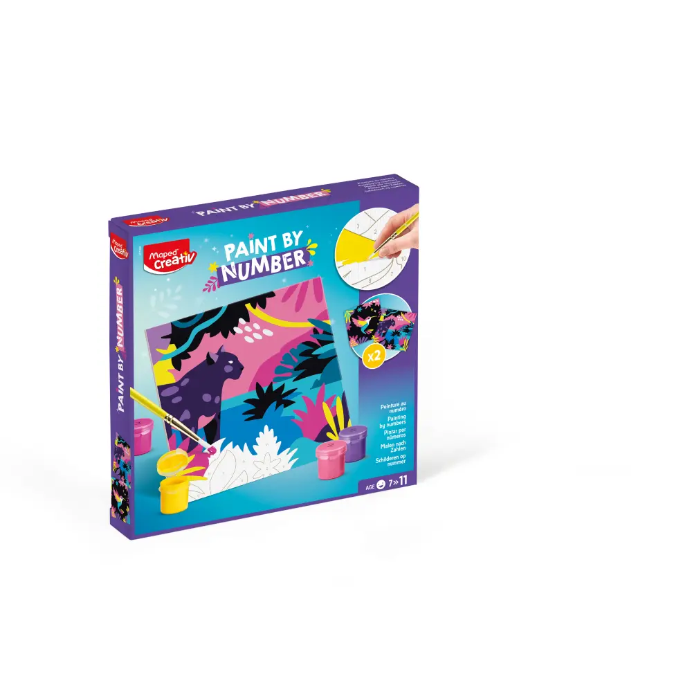 SET KREATIVNI MAPED BARV.PO ŠTEV. LEOPAR