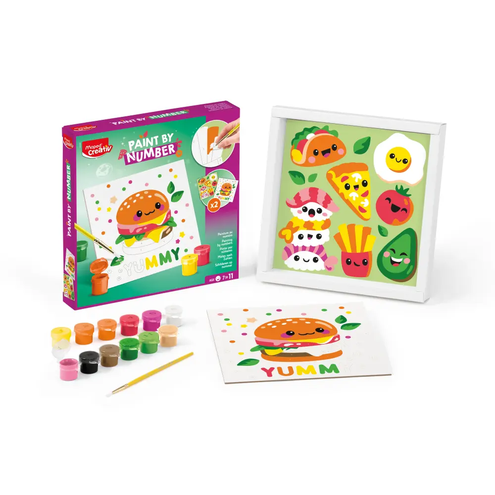 SET KREATIVNI MAPED BARV.PO ŠTEV. YUMMY