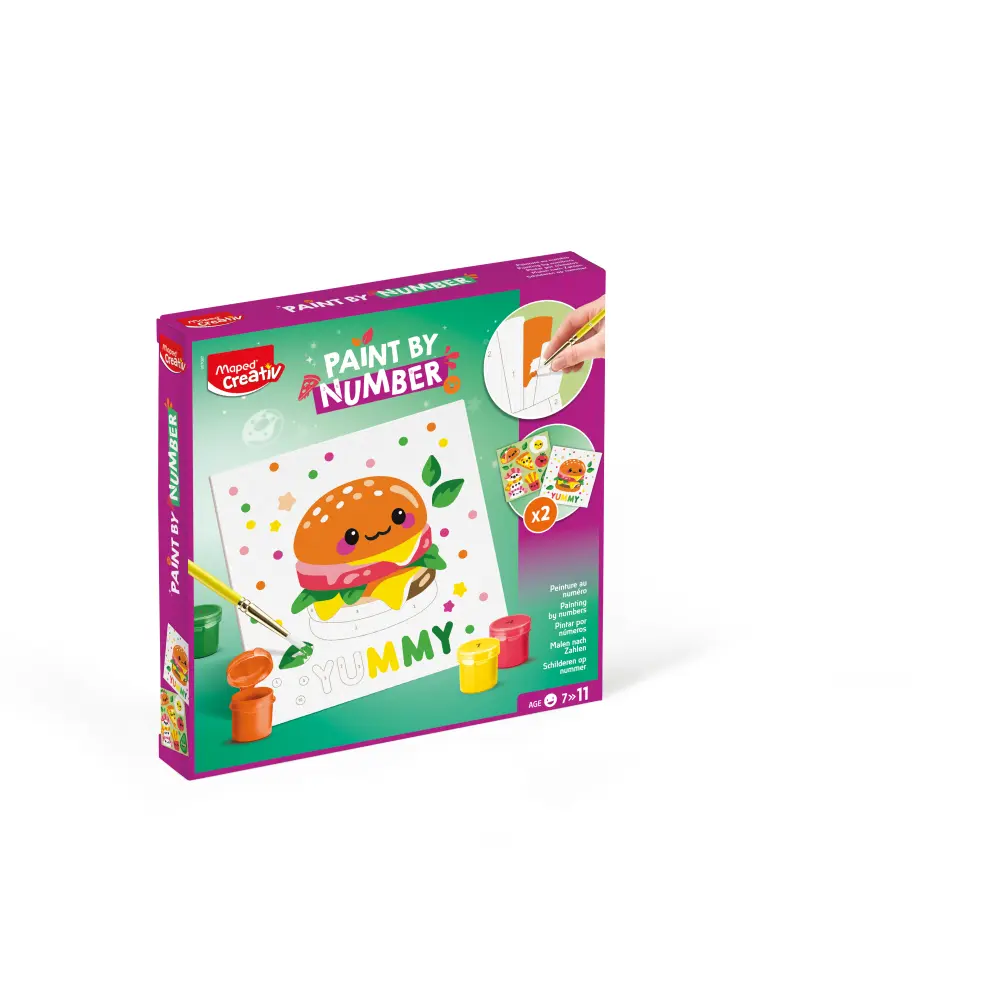 SET KREATIVNI MAPED BARV.PO ŠTEV. YUMMY