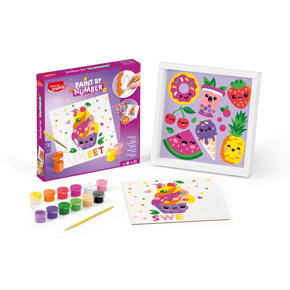 SET KREATIVNI MAPED BARV.PO ŠTEV. SWEET