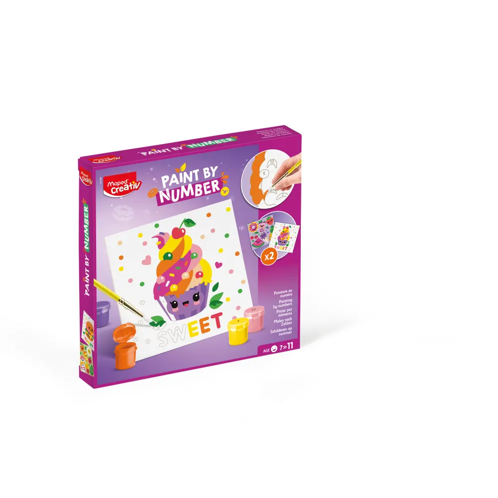 SET KREATIVNI MAPED BARV.PO ŠTEV. SWEET