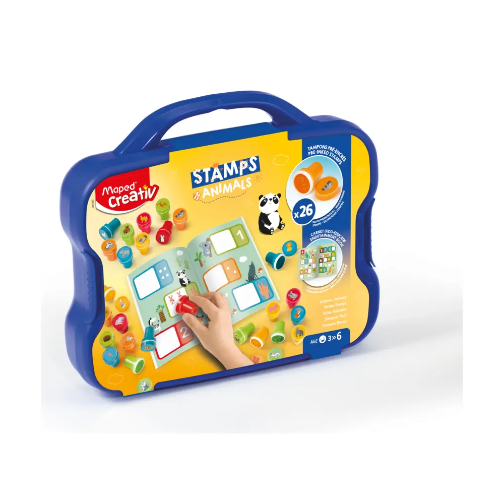 SET KREATIVNI MAPED ŠTAMPILJKE ŽIVALI 26