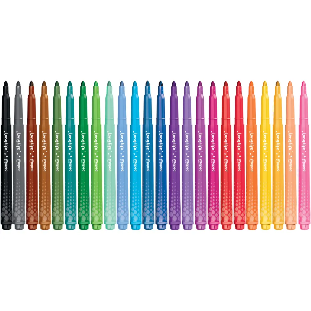 FLOMASTRI MAPED COL PEPS LONGLIFE 2 24/1