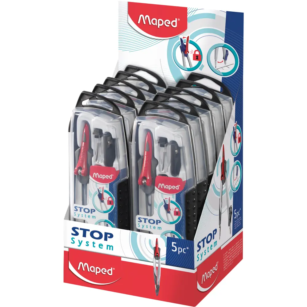 Šestilo MAPED Stop System, 5 delni