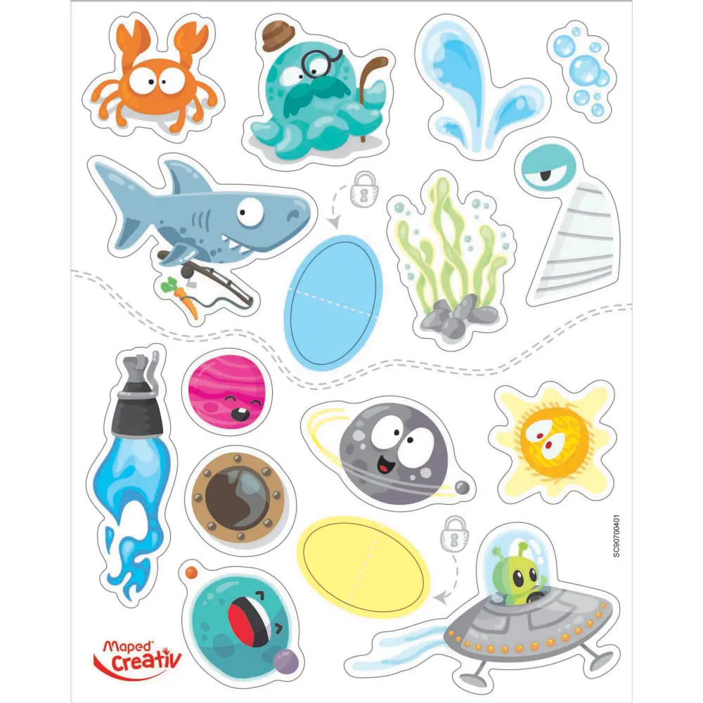 Kreativni set MAPED prstne barve