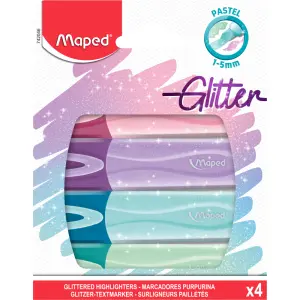 MARKER FLUO MAPED PASTEL GLITTER 4/1 - B