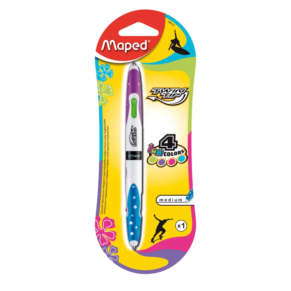 Kemični svinčnik Maped Twin tip 4v1