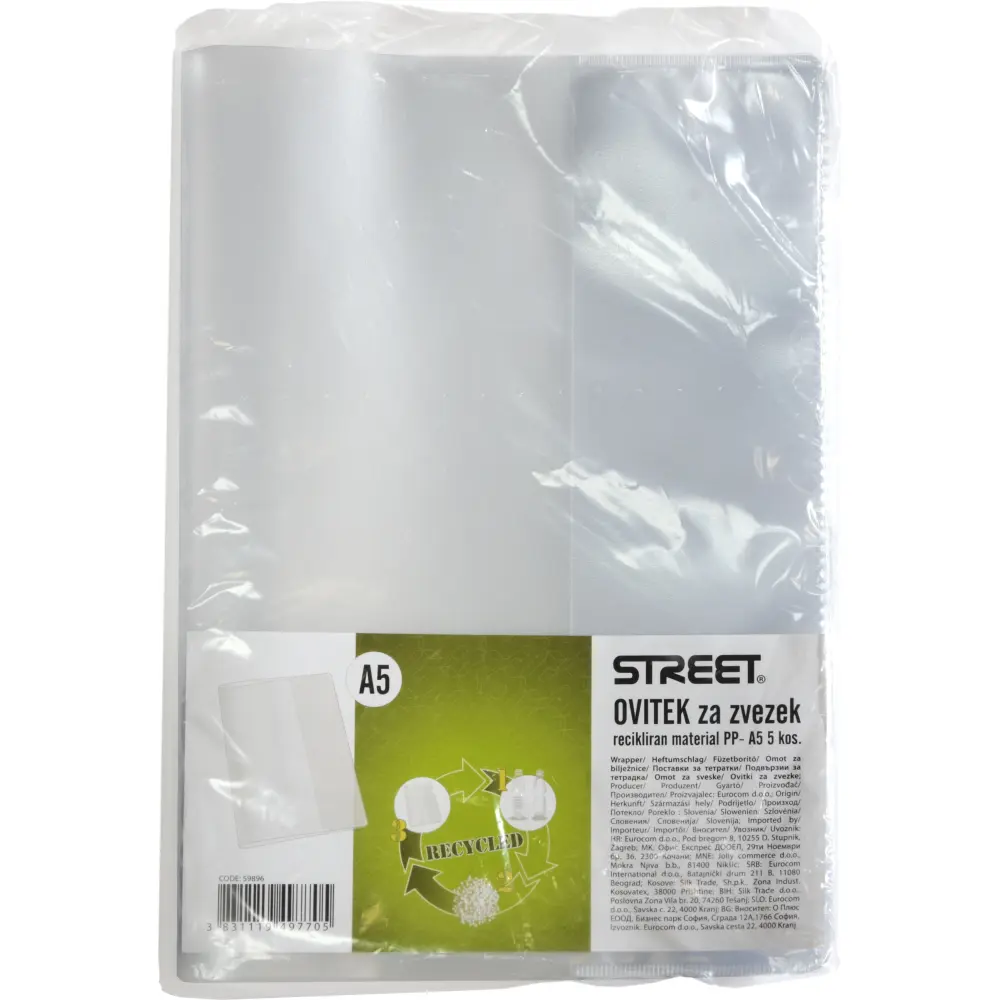 Ovitek za zvezek A5, STREET