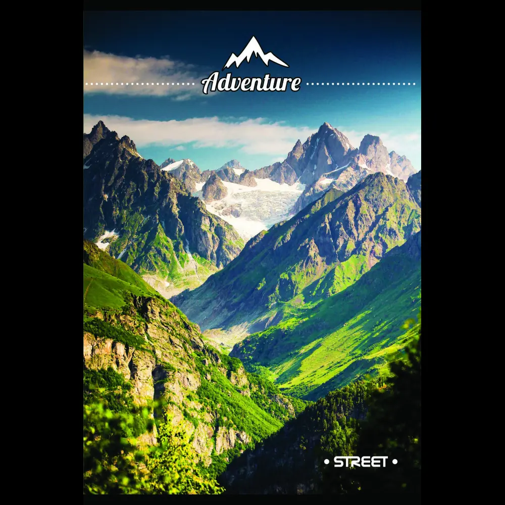 Zvezek Street1 A4 visoki karo