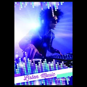 Zvezek Street1 A4 visoki karo